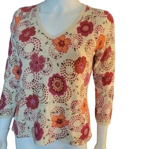 Vintage Sigrid Olsen Sport Embellished Top S
